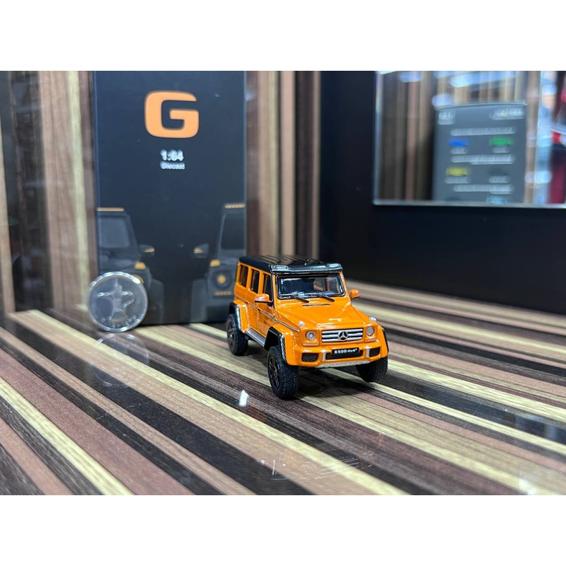 1/18 Diecast Mercedes-Benz G500 4x4 Orange Almost Real Scale Model Car