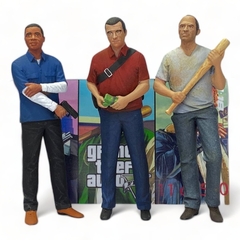 1/18 GTA 5 TRIO SET OF 3 FIGURES - Action Figure by SF