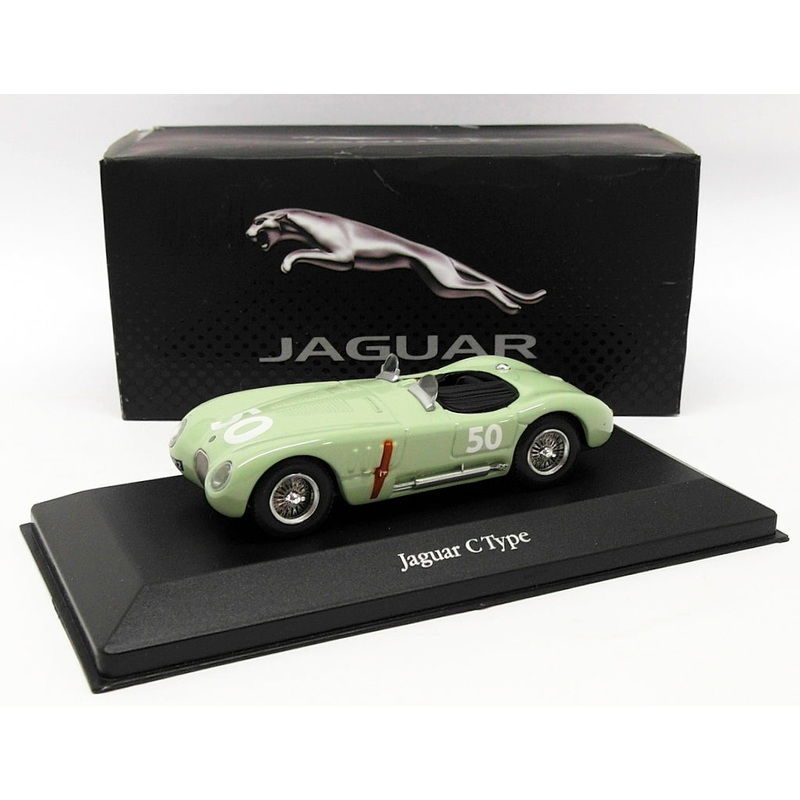 Atlas Editions 1/43 Scale Model Car 4 641 107 - Jaguar C-Type - Green