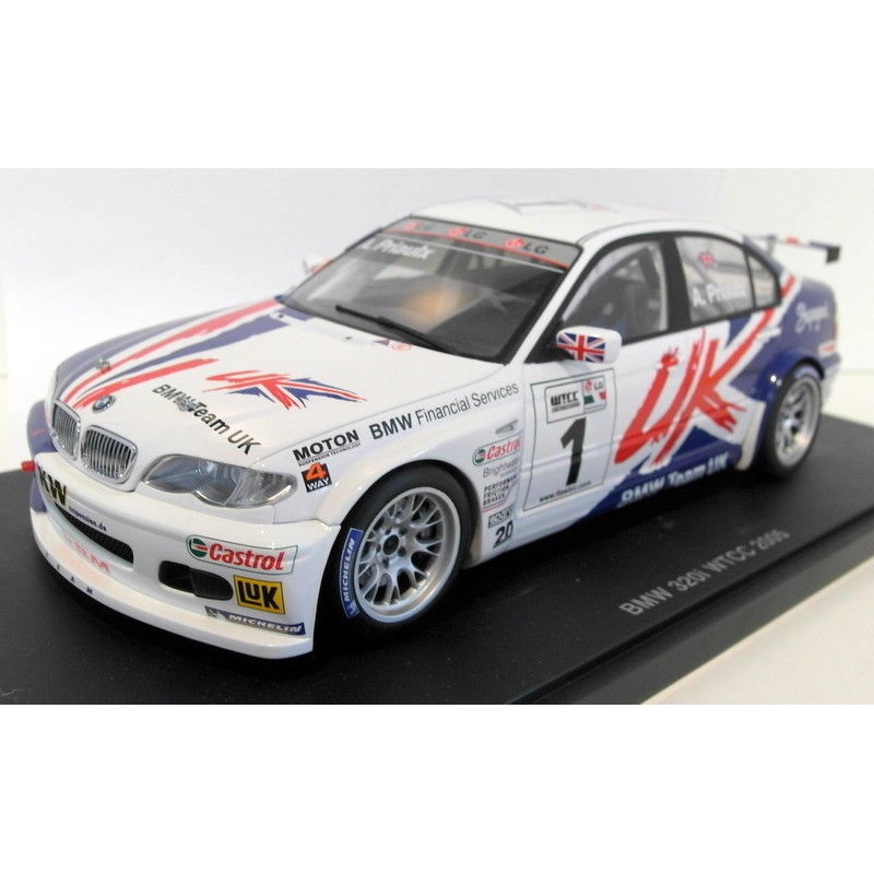 Autoart 1/18 Scale Diecast 80544 BMW 320i E46 WTCC 2005 A.Priaulx #1