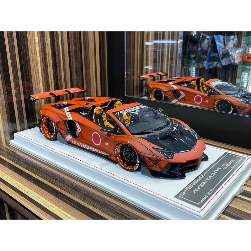 Davis & Giovanni Lamborghini Aventador LP 720-P - 1/18 Resin Model, Not Opening - Matt Orange / Zero Zen