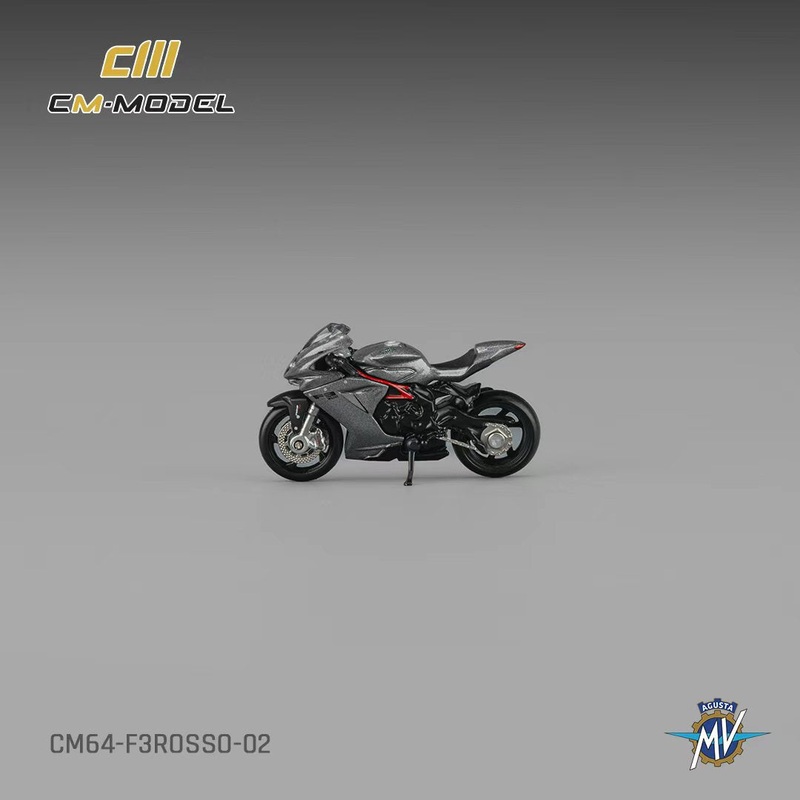 [ETA:  May 2026 ] CM Model 1/64 MV Agusta F3Rosso - Metallic Gray