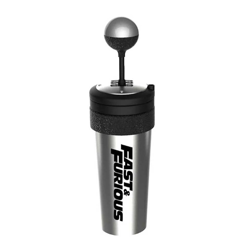 EXCLUSIVE Fast & Furious 650ml Metal bottle with working gear and straw