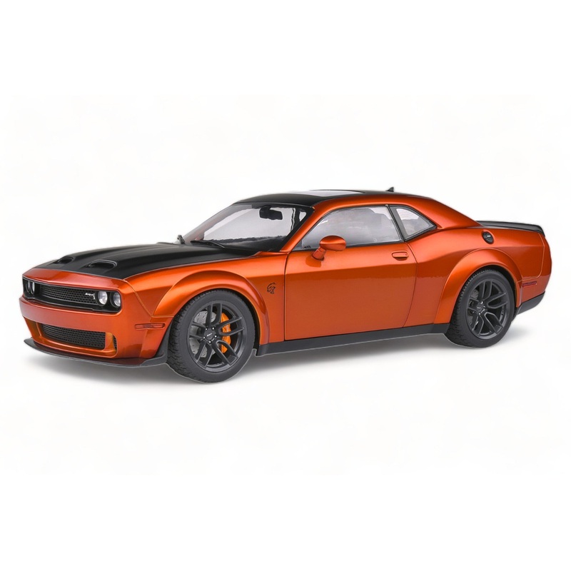 1/18 Diecast Dodge Challenger SRT Hellcat RedEye Orange Solido Model Car