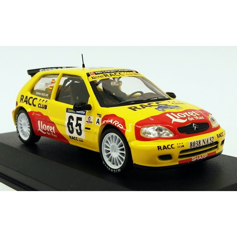 Altaya 1/43 Scale AL31319V - Citroen Saxo S1600 - Catalunya Rally 2002