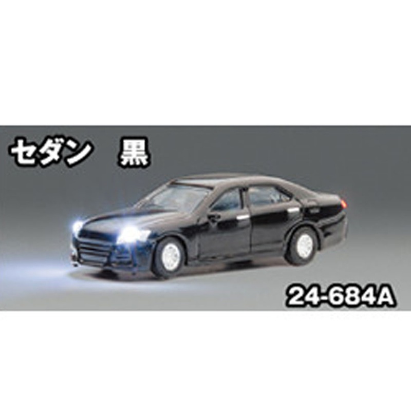 Car Just Plug with lighting sedan black