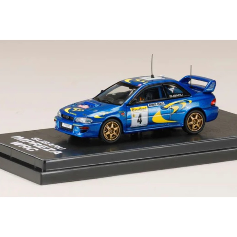 Hobby Japan x Ignition Model 1/64 SUBARU IMPREZA WRC 1997 #4 MONTE CARLO WINNER