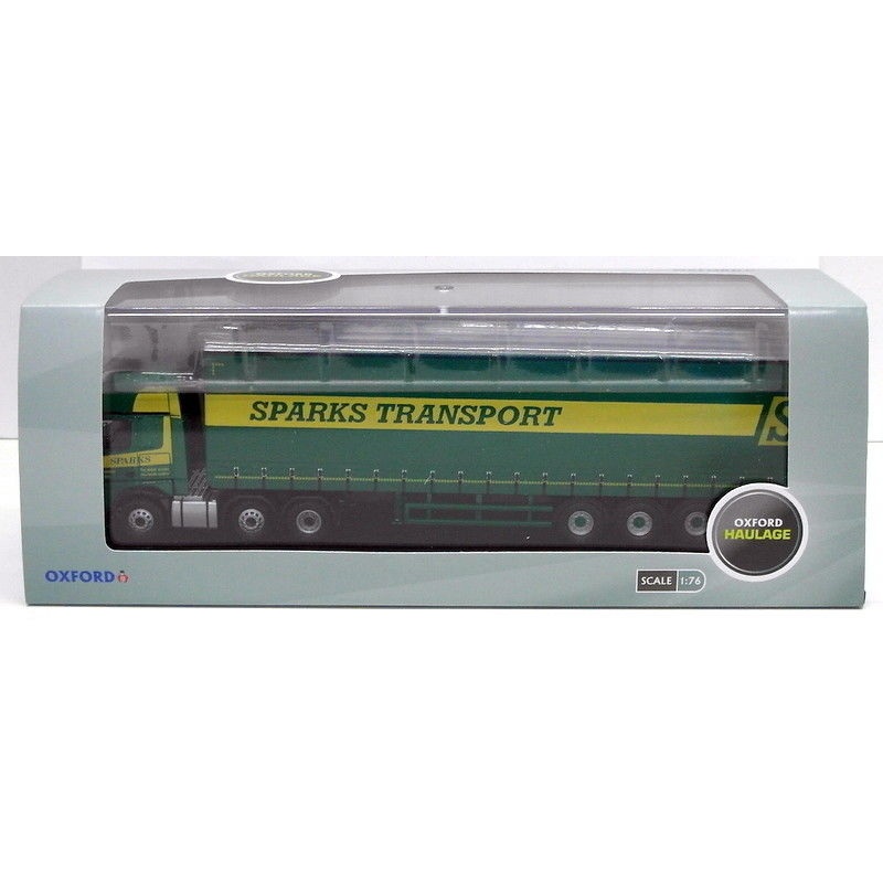 Oxford Diecast 1/76 Scale 76MB006 - Mercedes Actros GSC Curtainside Sparks Trans