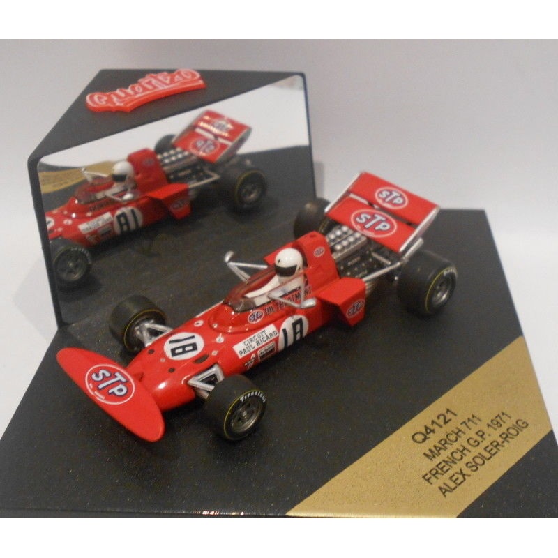 Quartzo 1/43 Scale - Q4121 MARCH 711 FRENCH GP 1971 ALEX SOLER-ROIG