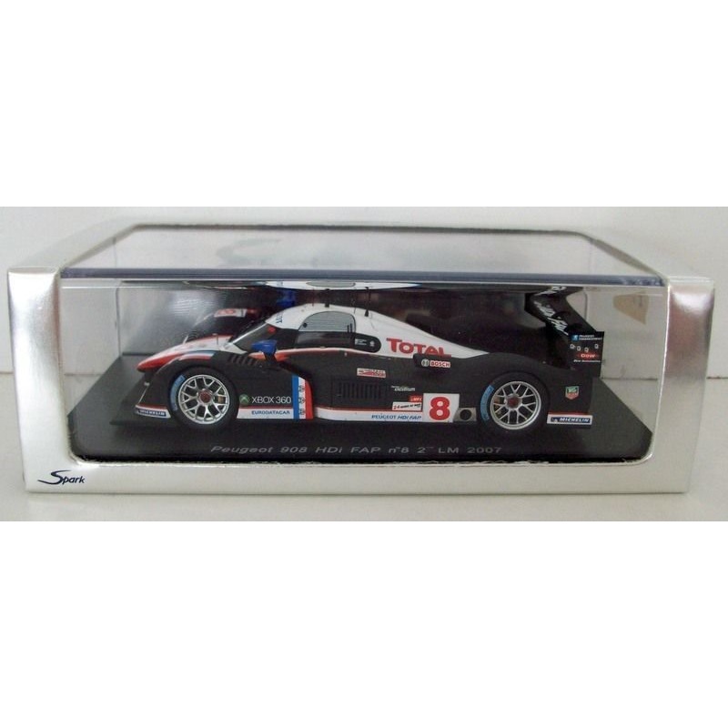 SPARK 1/43 - S1273 PEUGEOT 908 HDI-FAP #8 LM 2007