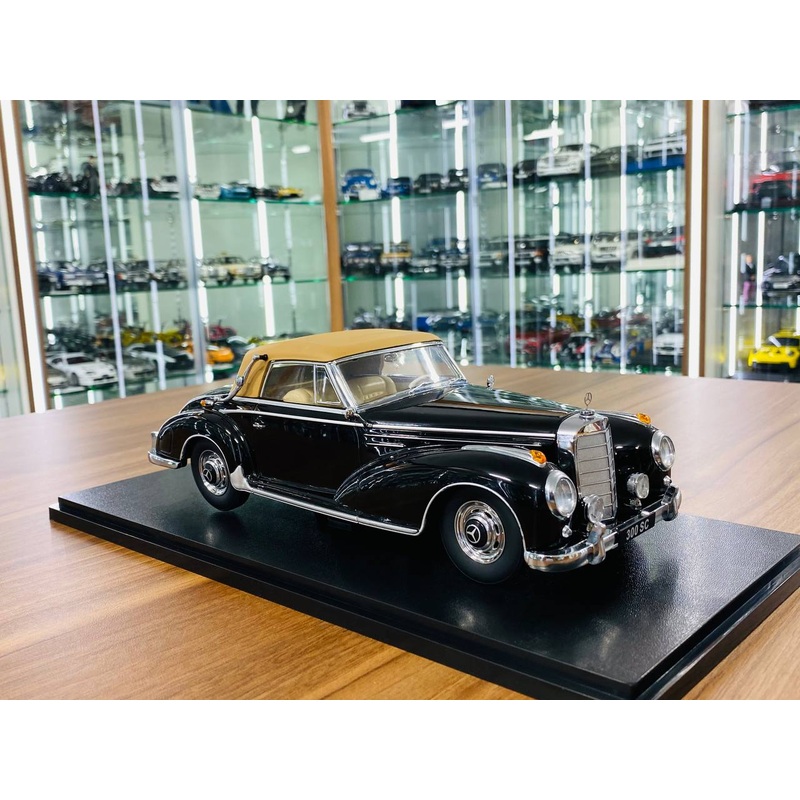 1/18 Diecast KK Scale Mercedes 300 SC Cabriolet 1965 Black
