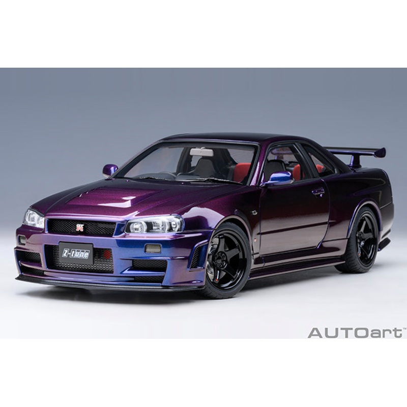 AUTOart 2001 Nissan Skyline GT-R (R34) Z-Tune Midnight Purple 1:18