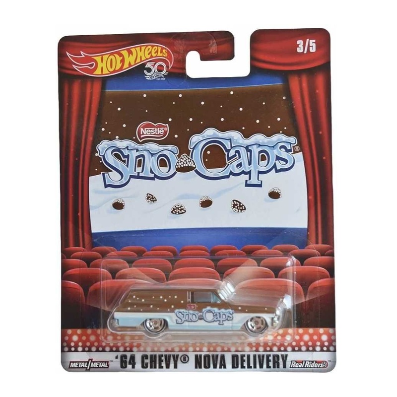 EXCLUSIVE Hotwheels Sno Caps 64 Chevy Nova Delivery
