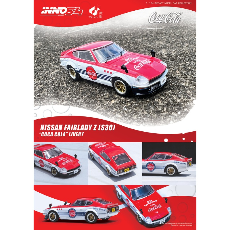 Inno64 1/64 NISSAN FAIRLADY Z (S30) Coca-Cola Livery