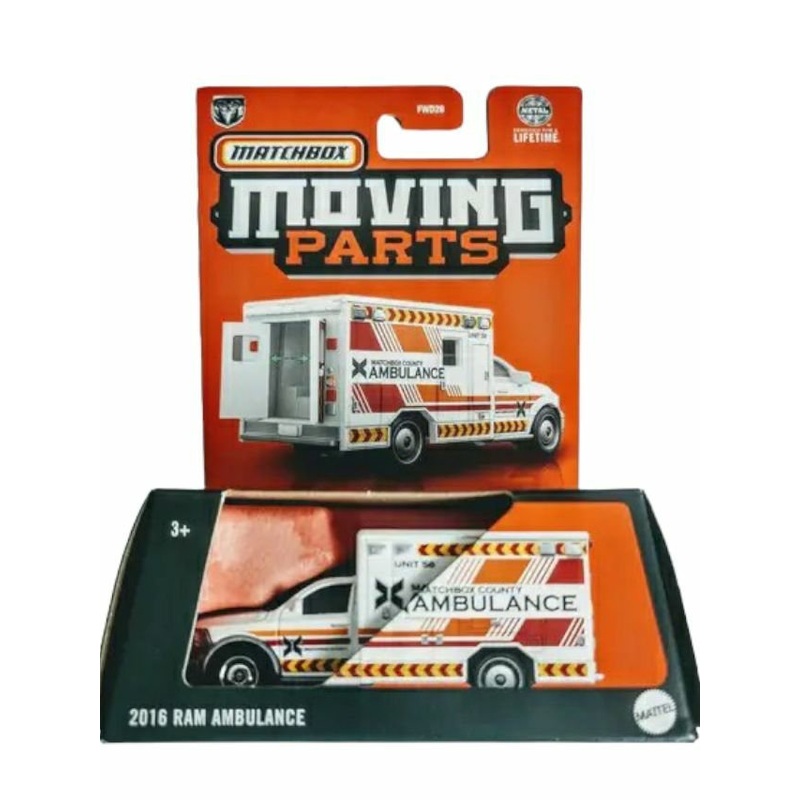 Matchbox Moving Parts 2016 ram ambulance