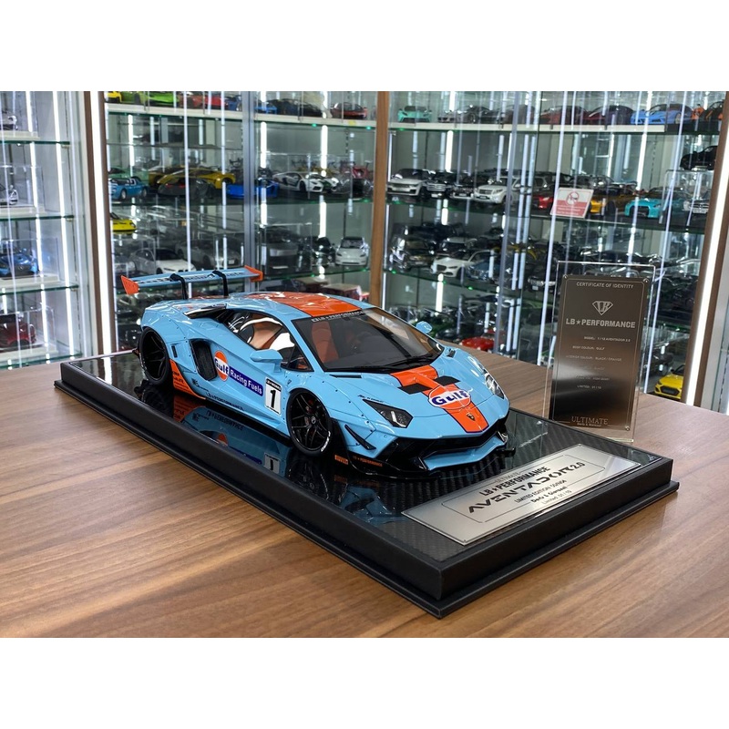 1/12 Davis & Giovanni Lamborghini Aventador 2.0 LBWORKS  Gulf | Resin | 1 of 10