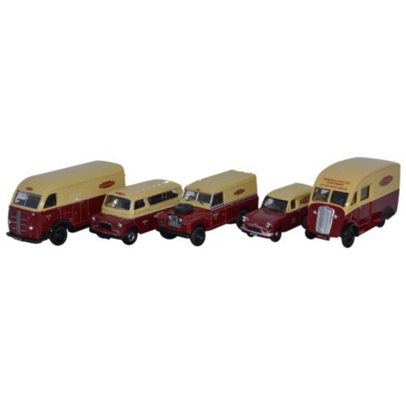 5 Piece British Rail Set K8/CA/Q25/LR2/Anglia - 1:76 Sc