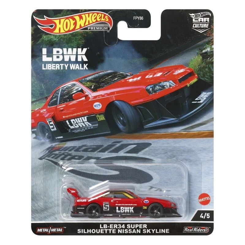 EXCLUSIVE Hotwheels LB-ER34 Super silhouette nissan skyline