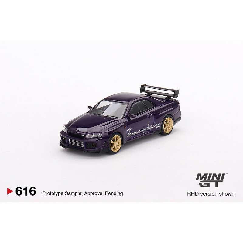 Mini GT 1/64 Nissan Skyline GT-R (R34) Tommykaira R-Z  Midnight Purple ***in clamshell blisters****