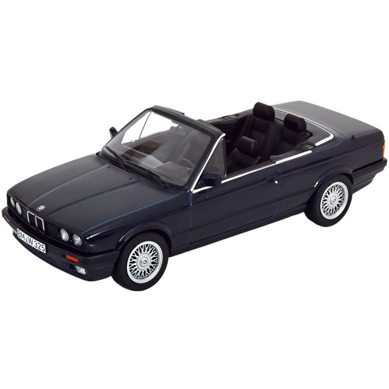 Norev 1991 BMW 325i E30 Convertible Dark Blue Metallic 1:18
