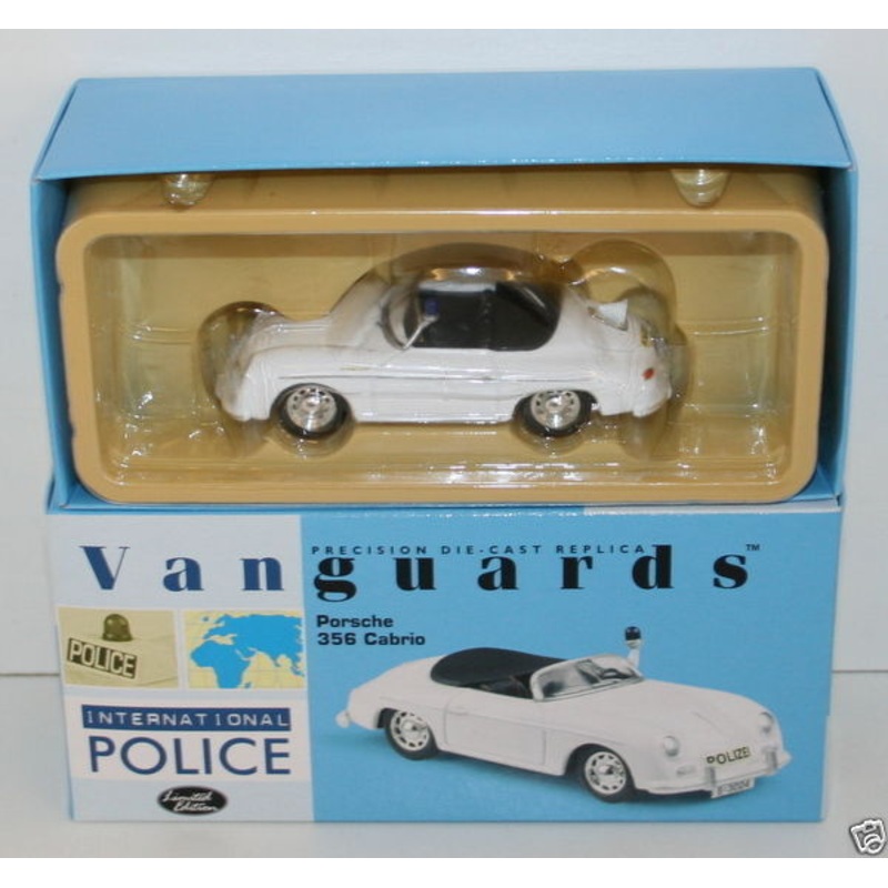 VANGUARDS 1/43 VA07901 PORSCHE 356 CABRIO AUTOBAHN POLIZEI STUTTGART