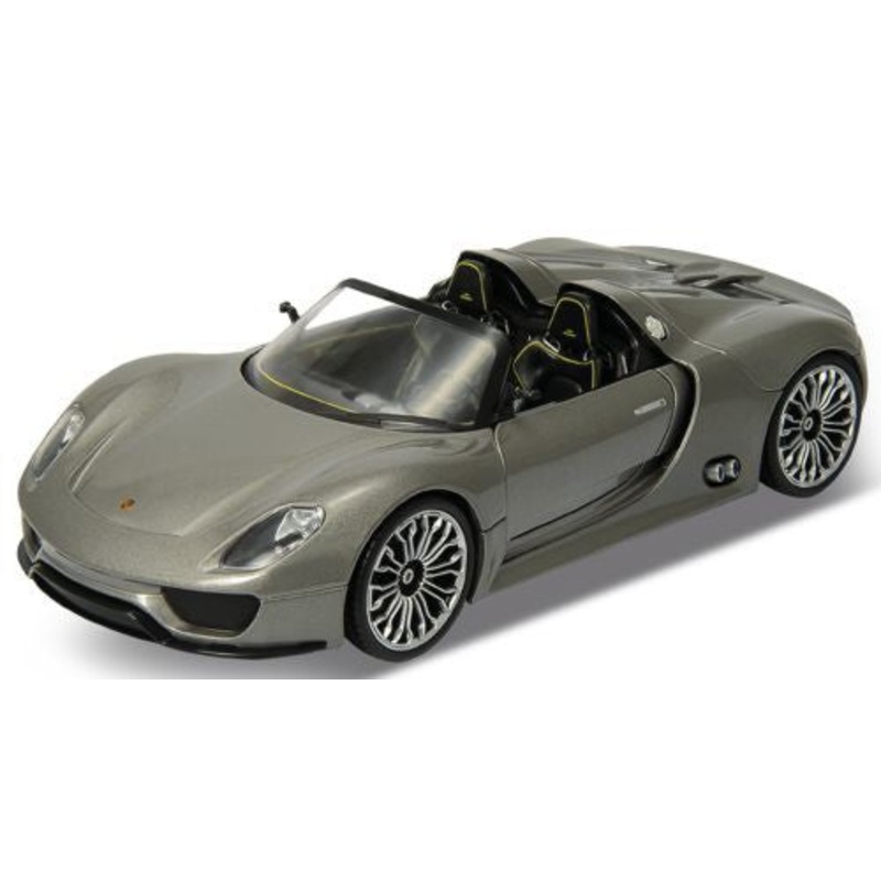 Welly Porsche 918 Spyder  M GRAY - 1:24 Scale