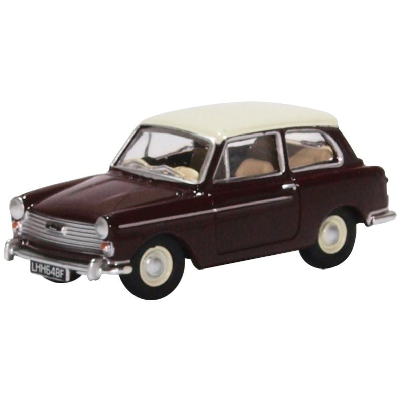 Austin A40 MKII Maroon Black  & Snowberry White