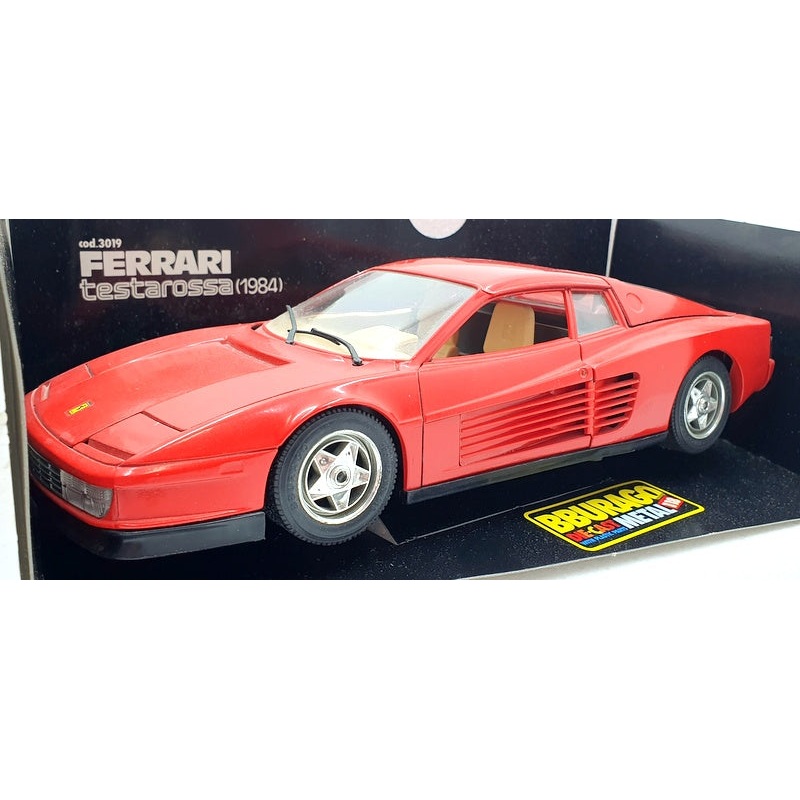 Burago 1/18 Scale Diecast 3019 - 1984 Ferrari Testarossa - Red