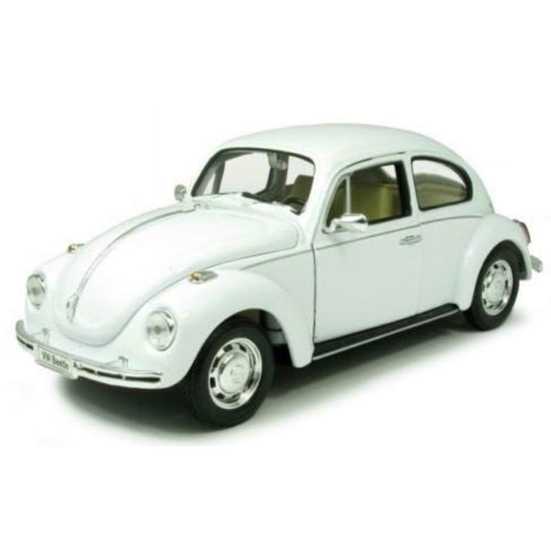 Welly VW Beetle Hard Top White - 1:24 Scale