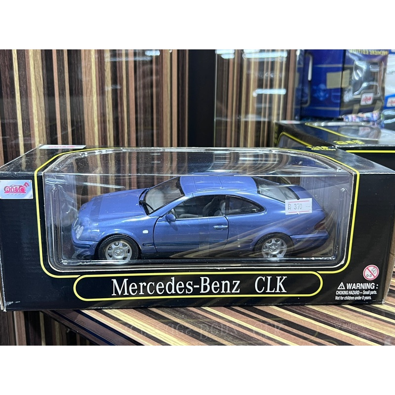 1/18 Diecast Miniature Mercedes-Benz CLK Blue Anson Model Car