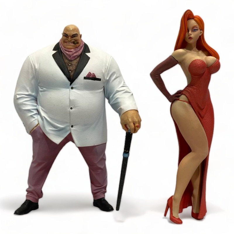 1/18 Scale Figure Set - Kingpin and Jessica Rabbit Figures