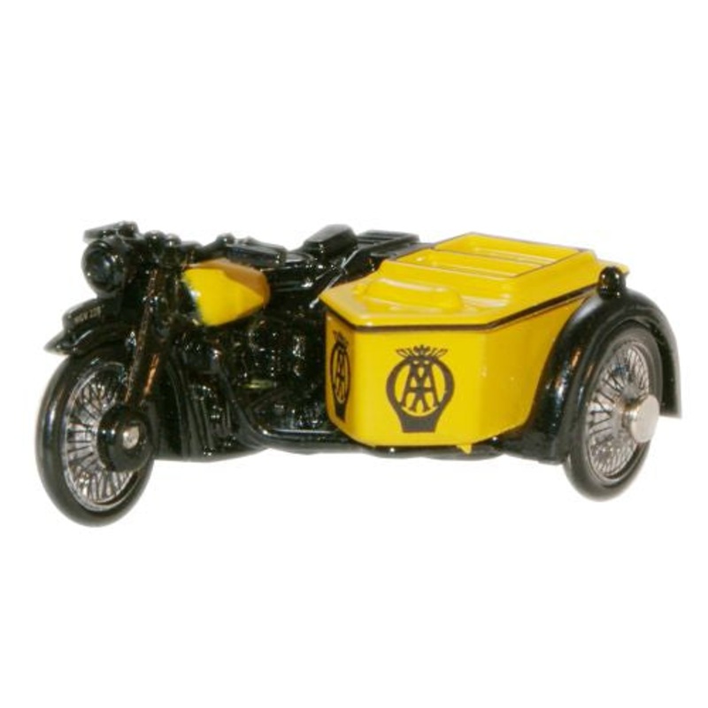 AA Motorcycle and Sidecar - 1:76 Scale