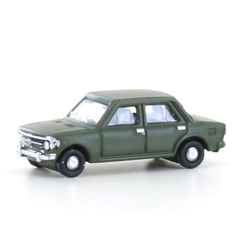 Car Fiat 128 military olive green