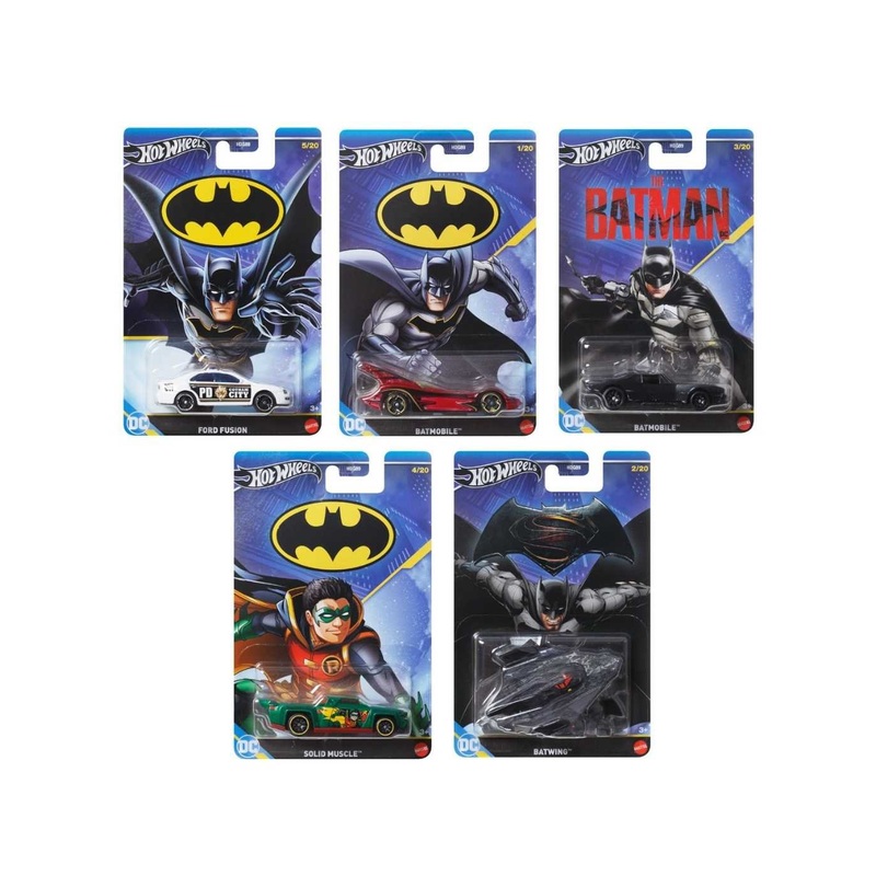 EXCLUSIVE Hotwheels Batman set of 5
