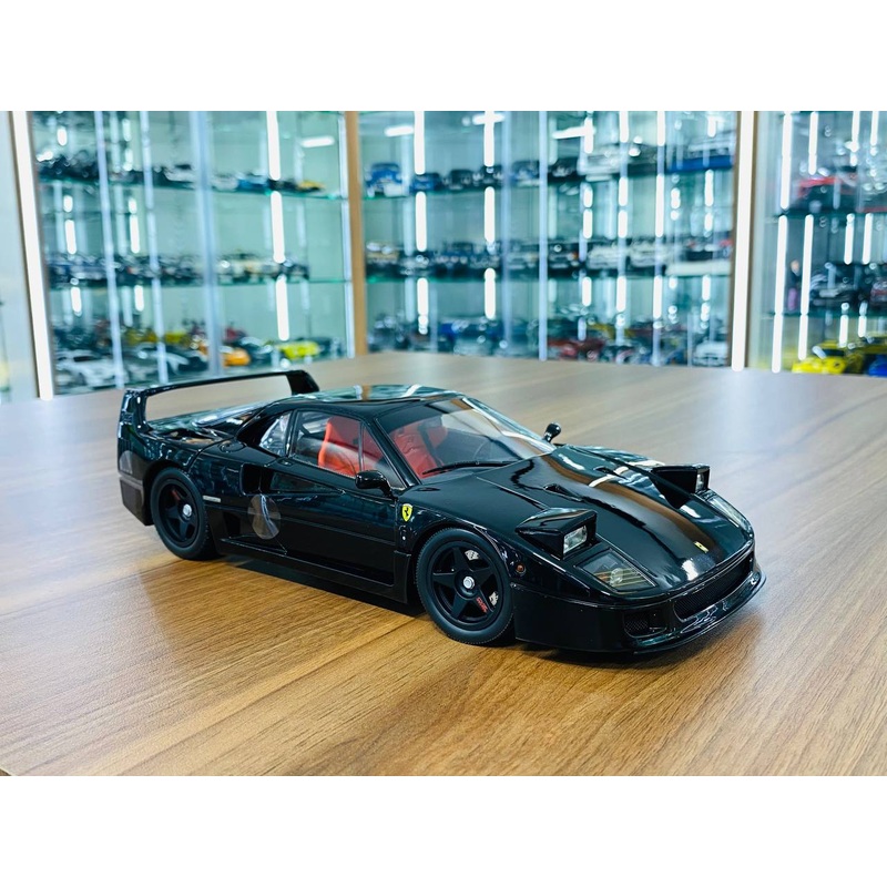 Kyosho Ferrari F40 - 1/18 Diecast, Full Opening, Limited Edition, Black