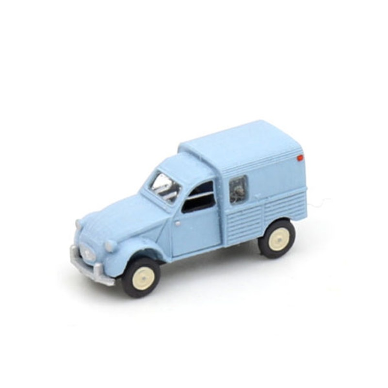 Ready-made car model Citron 2CV AZU light blue
