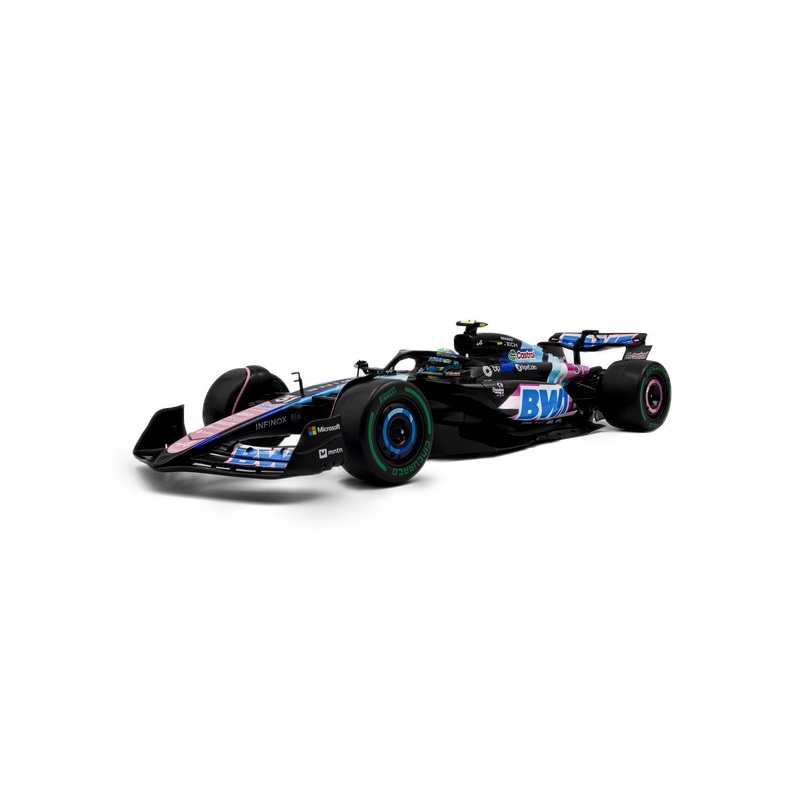 Solido Alpine F1 Team A524 BWT #31 E. Ocon 2nd Brazilian GP 2024 Blue 1:18