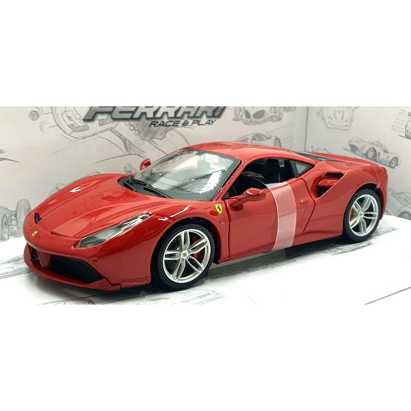 Burago 1/24 diecast - 18-26013 - Ferrari 488 GTB Rosso - Red