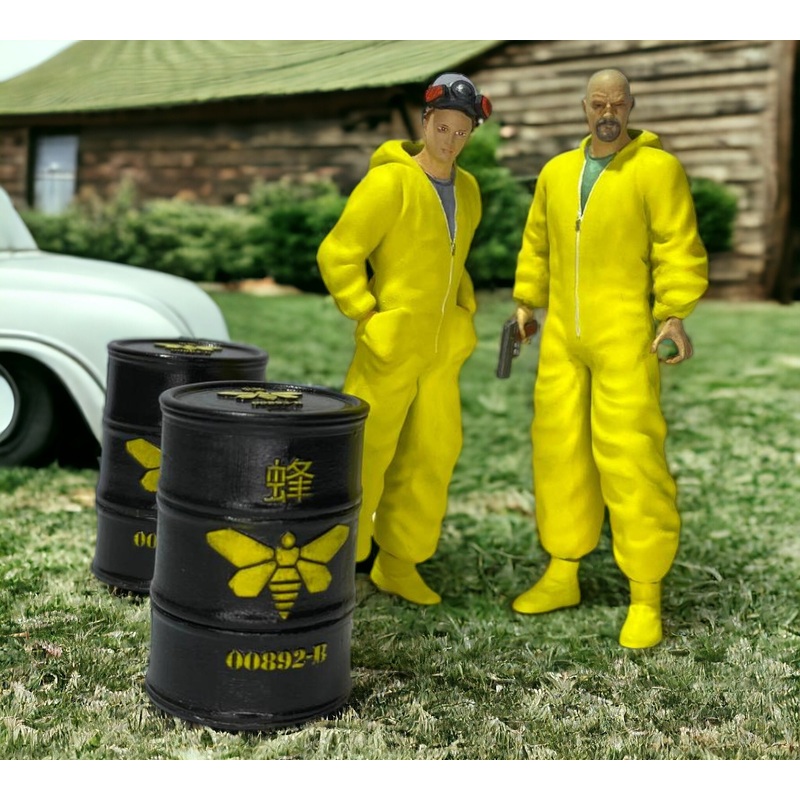 Walter and Jesse - Breaking Bad 1/18 Scale Collectible Figures Set