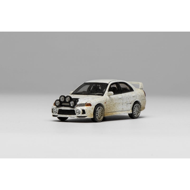 [ETA:  Mar 2026 ] Motorhelix 1/64 Mitsubish Lancer Evolution IV - White Rally with Mud Effect