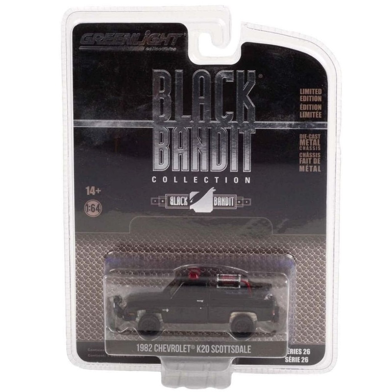 Greenlight Black Bandit Collection 1982 Chevrolet K20 Scottsdale