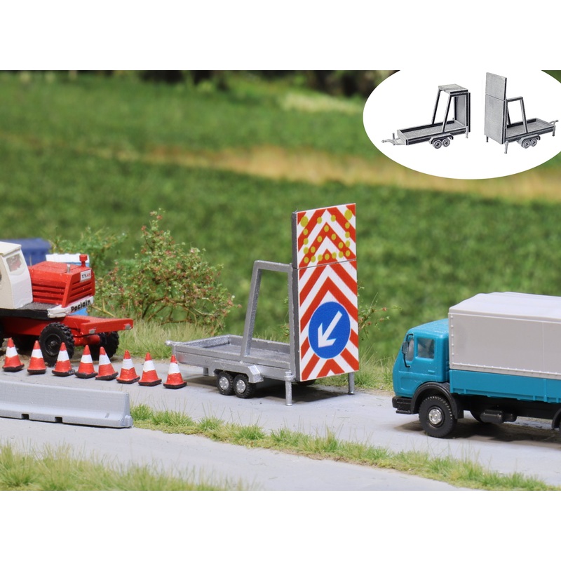 Traffic trailer set 2 pieces