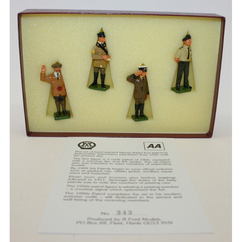 1993 Gerry Ford Design - Set of 4 hand-painted AA Patrolmen figures