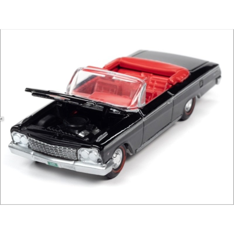 Auto World 1:64 Premium 1962 Chevrolet Impala SS Convertible (Gloss Black)