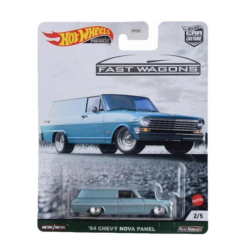 EXCLUSIVE Hotwheels Car culture Fast wagons 64 Chevy nova panel