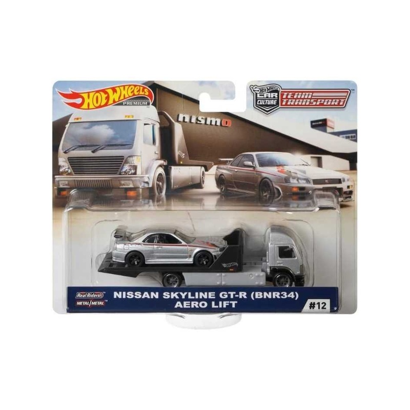 EXCLUSIVE Hotwheels Team Transport Nissan Skyline GT-R (BNR34) Aero Lift #12