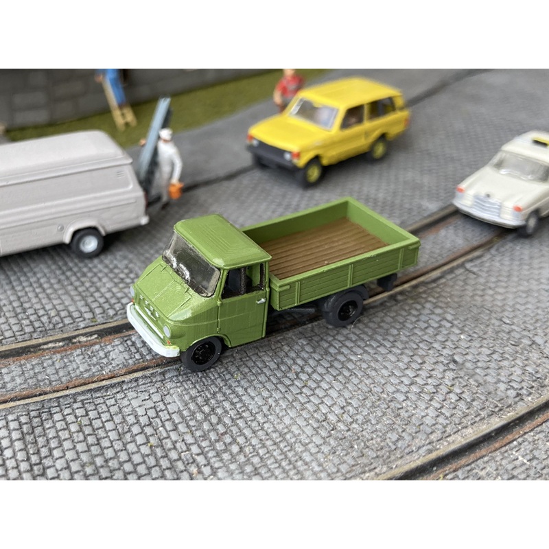 Finished model Opel Blitz Flatbed green
