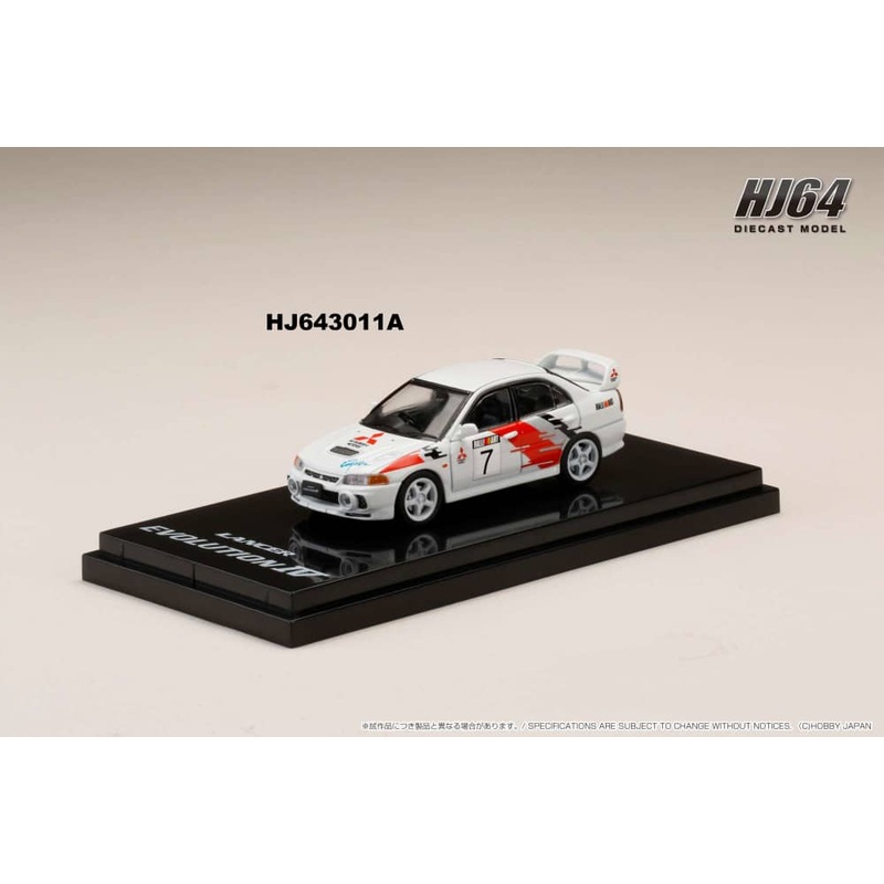 Hobby Japan 1/64 MITSUBISHI LANCER GSR EVOLUTION IV GR.A RALLY GRAPHIC