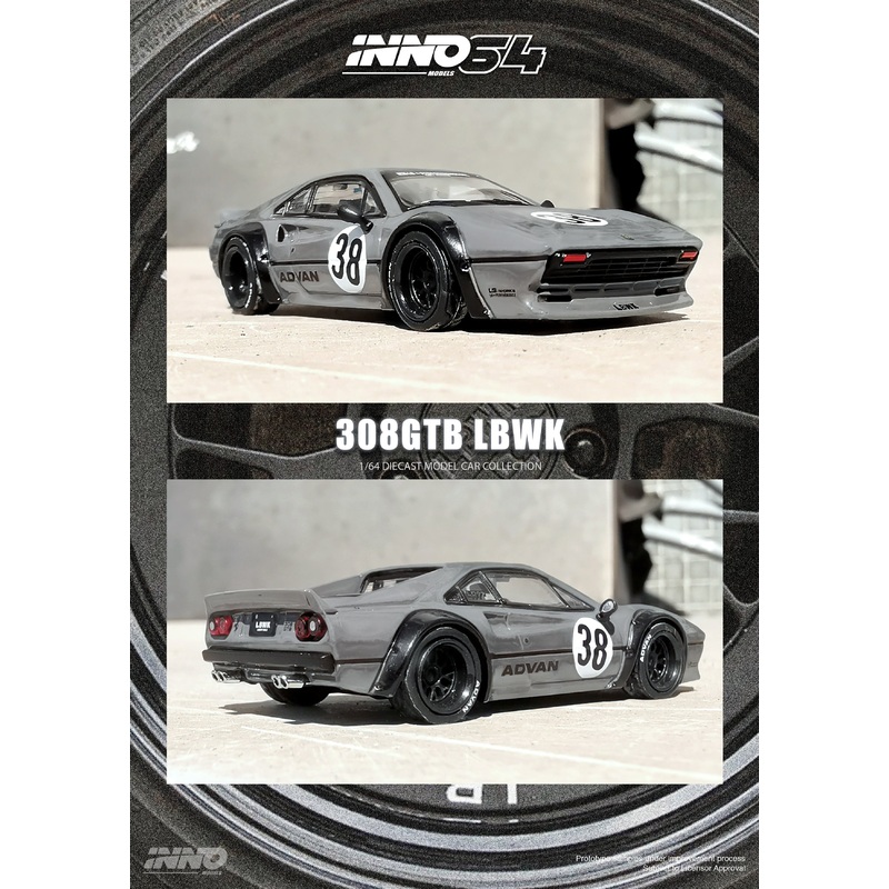 Inno64 1/64 LBWK 308 GTB Grey