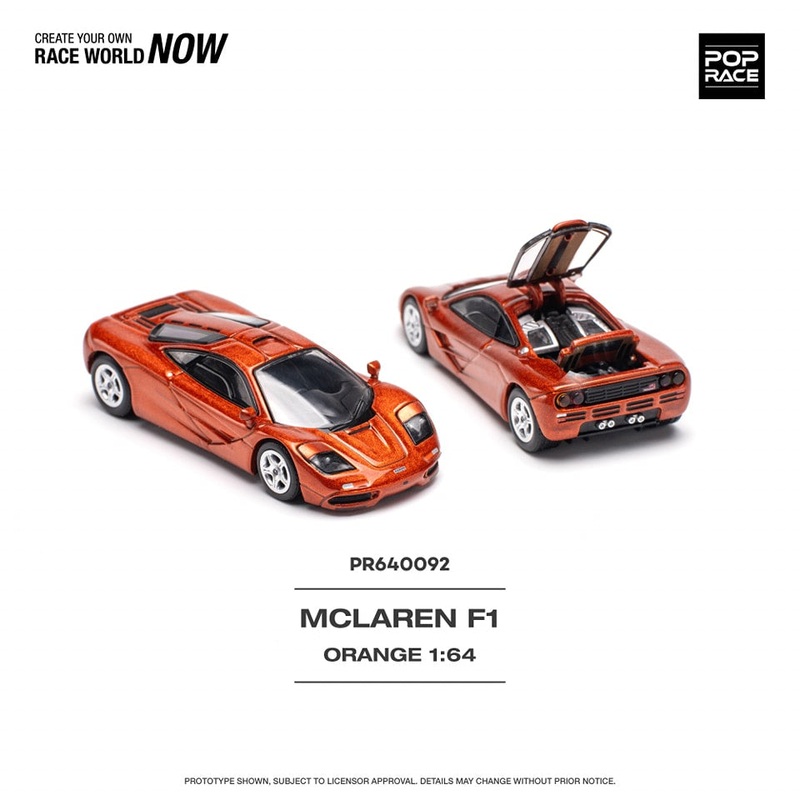 Pop Race 1/64 Mclaren F1 Orange